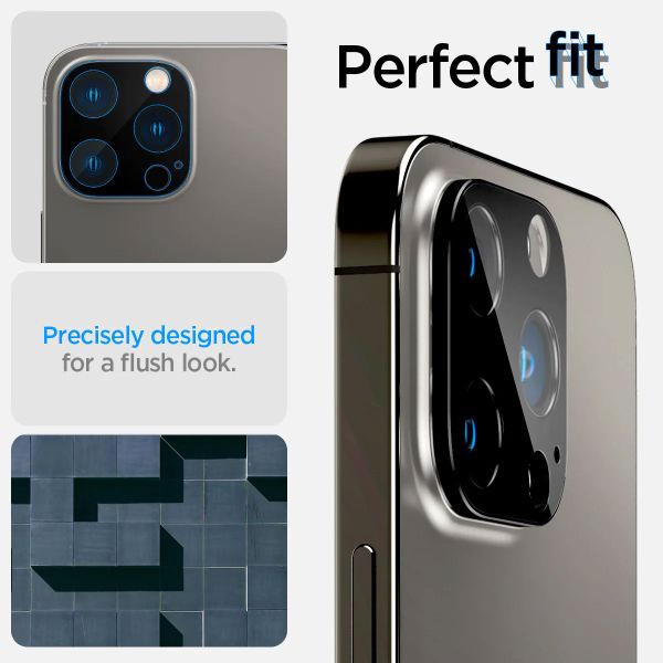 Spigen GLAStR Optik Camera Lens Protector - Kamerainsel-Schutz (2er-Pack) Apple iPhone 14 Pro (Max) - Schwarz