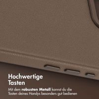 Accezz MagSafe Leather Backcover Apple iPhone 17e / 16e - Kaffeebraun