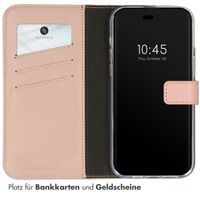 Selencia Echtleder Klapphülle Apple iPhone 14 Pro - Dusty Pink