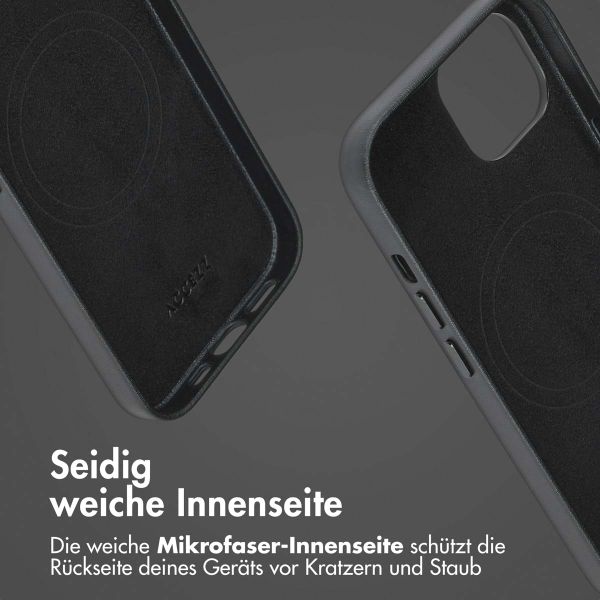 Accezz 2-in-1 Klapphülle aus Leder mit MagSafe Apple iPhone 15 - Onyx Black