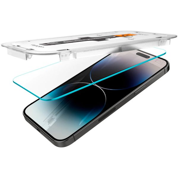 Spigen GLAStR Fit Displayschutzfolie 2er-Pack + Applicator Apple iPhone 14 Pro Max