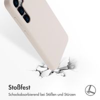 Accezz Liquid Silikoncase mit MagSafe Samsung Galaxy S24 - Stone