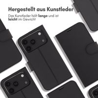 Accezz Wallet TPU Klapphülle Apple iPhone 18 Pro / 17 Pro - Schwarz