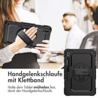 Accezz Robustes Back Cover mit Schultergurt Samsung Galaxy Tab S8 Plus / S7 Plus / S7 FE 5G - Schwarz