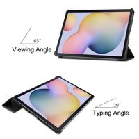 Accezz Trifold Klapphülle Samsung Galaxy Tab S8 / S7 - Schwarz