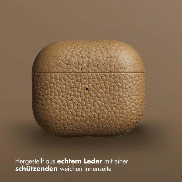 Accezz Echtleder Case  Apple Airpods 3 - Taupe