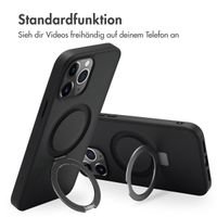 Accezz Ring Stand Backcover mit MagSafe Apple iPhone 13 Pro Max - Schwarz