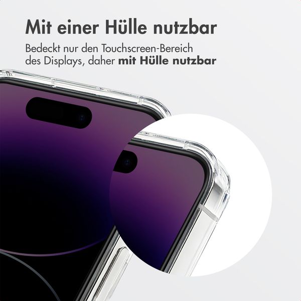 Accezz Sichtschutz-Schutzglas mit Applikator Apple iPhone 17e / 16e / 14 / 13 / 13 Pro