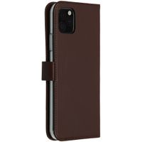 Selencia Echtleder Klapphülle Apple iPhone 11 Pro Max - Braun