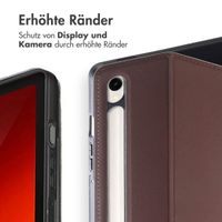 Accezz Classic Klapphülle Samsung Galaxy Tab S9 11.0 Zoll / S10 Lite / S10 FE / S9 FE 10.9 Zoll - Braun