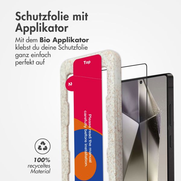 Accezz Vollflächige Schutzfolie aus gehärtetem Glas mit Applikator Samsung Galaxy S25 Ultra