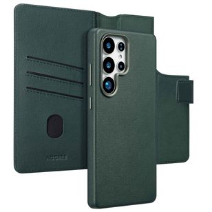 Accezz 2-in-1 Klapphülle aus Leder mit MagSafe Samsung Galaxy S25 Ultra - Cedar Green