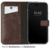 Selencia Echtleder Klapphülle Apple iPhone 14 Pro Max - Braun