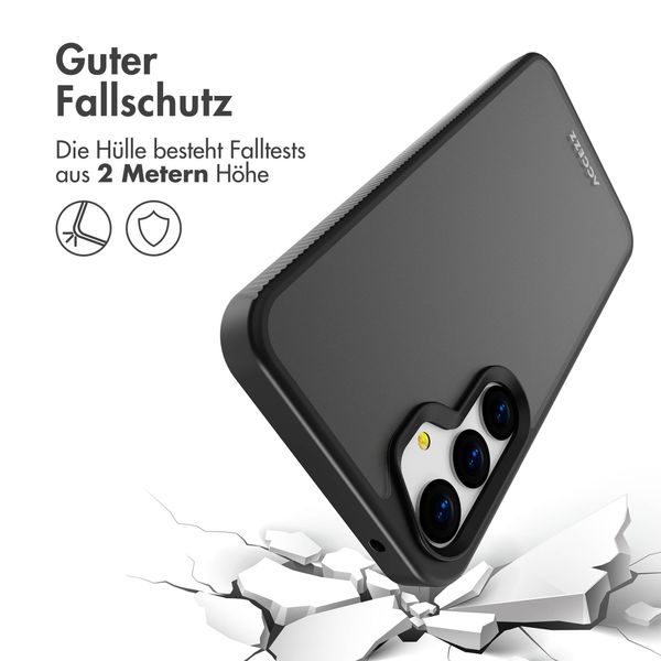 Accezz Rugged Frosted Back Cover Samsung Galaxy A35 - Schwarz