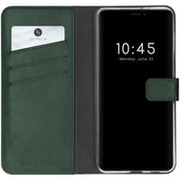 Selencia Echtleder Klapphülle Apple iPhone 13 Pro Max - Grün