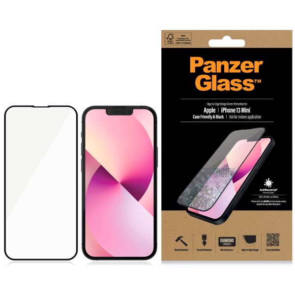PanzerGlass Case Friendly Displayschutzfolie Schwarz Apple iPhone 13 Mini