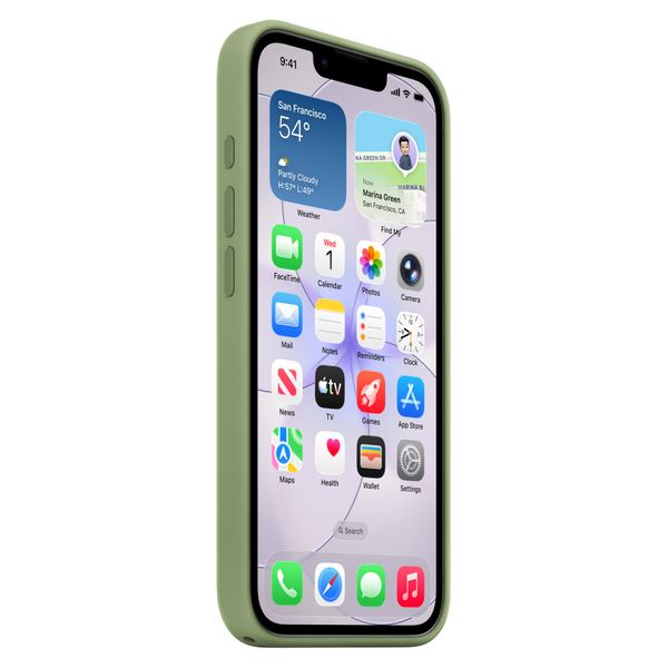 Apple Silikonhülle mit MagSafe Apple iPhone 17e - Light Moss