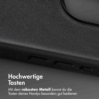 Accezz MagSafe Leather Backcover Apple iPhone 16 Pro - Onyx Black