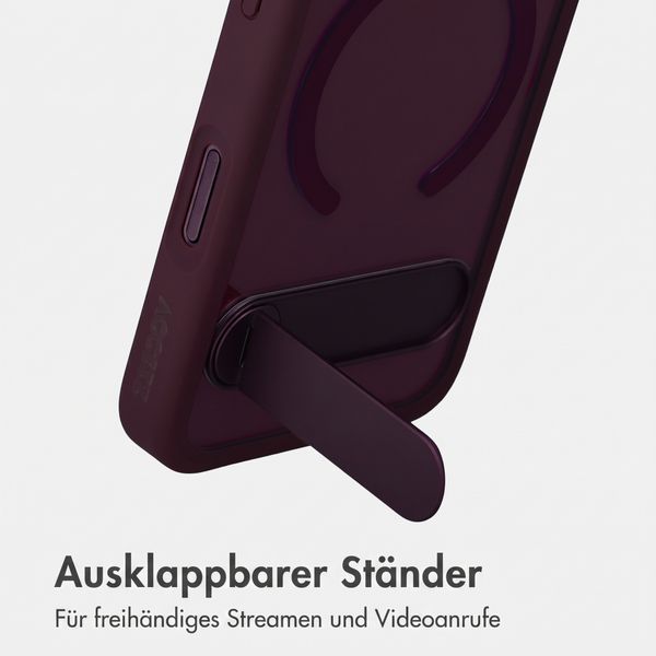 Accezz Hold Backcover mit MagSafe Apple iPhone 18 Pro / 17 Pro - Dark Cherry