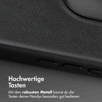 Accezz MagSafe Leather Backcover Apple iPhone 16 Pro Max - Onyx Black
