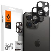 Spigen GLAStR Optik Camera Lens Protector - Kamerainsel-Schutz (2er-Pack) Apple iPhone 14 Pro (Max) - Schwarz