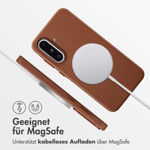 Accezz MagSafe Leather Backcover Samsung Galaxy A36 / A56 - Sienna Brown