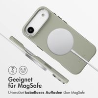 Accezz MagSafe Leather Backcover Apple iPhone Air - Light Grey