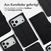 Accezz Wallet TPU Klapphülle Apple iPhone 17 Pro Max - Schwarz