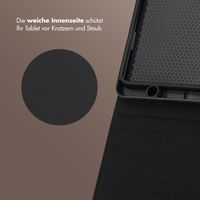 Selencia Riva Klapphülle Samsung Galaxy Tab A9 Plus - Mocha Brown