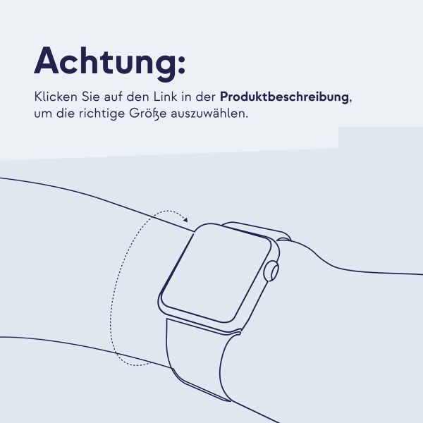 Apple Silikon Solo Loop für  Apple Watch | 38/40/41/42 mm - Größe 3 - Purple Fog