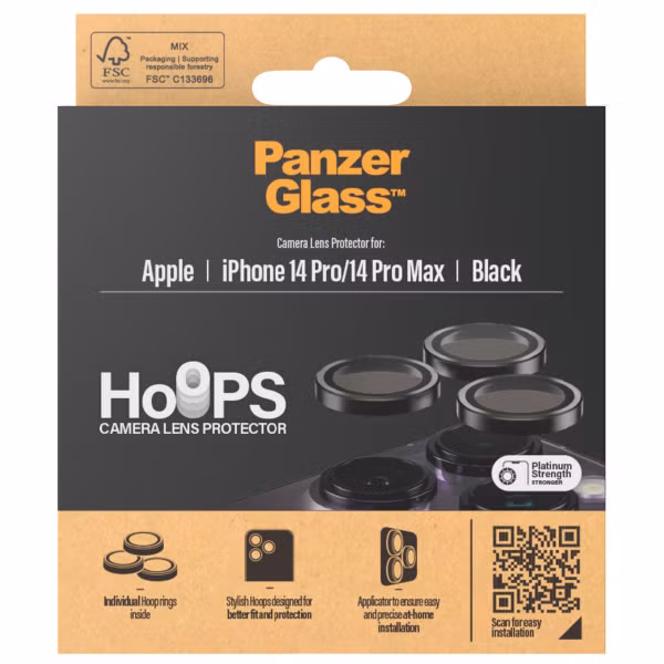 PanzerGlass Hoops Optic Rings Kameraschutz Apple iPhone 14 Pro (Max) - Transparent