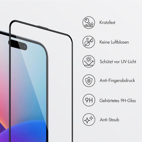 Accezz Gehärtetes Glas Displayschutz mit Applikator - 2-Pack Apple iPhone 17
