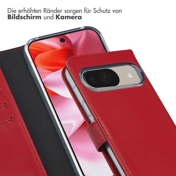 Selencia Echtleder Klapphülle Google Pixel 10 / 10 Pro - Rot
