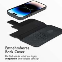 Accezz 2-in-1 Klapphülle aus Leder mit MagSafe Apple iPhone 14 Pro - Onyx Black