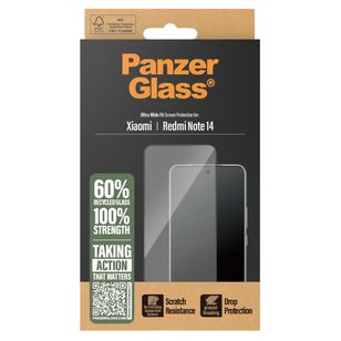 PanzerGlass Ultra-Wide Fit Antibakterieller Displayschutz Xiaomi Redmi Note 14 (4G)