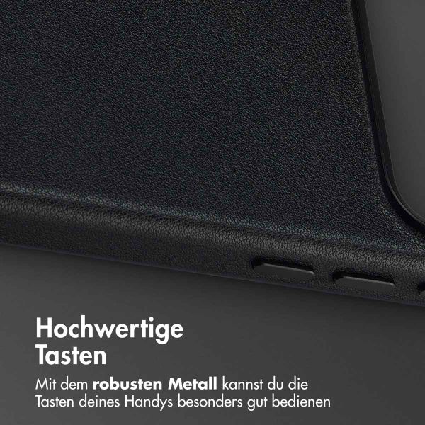 Accezz MagSafe Leather Backcover Apple iPhone 17 Pro Max - Onyx Black