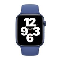 Apple Silikon Solo Loop für  Apple Watch | 44/45/46/49 mm - Größe 4 - Toma Blue