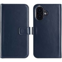 Selencia Echtleder Klapphülle Apple iPhone 16 Plus - Blau