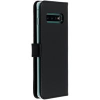 Selencia Echtleder Klapphülle Samsung Galaxy S10 Plus - Schwarz