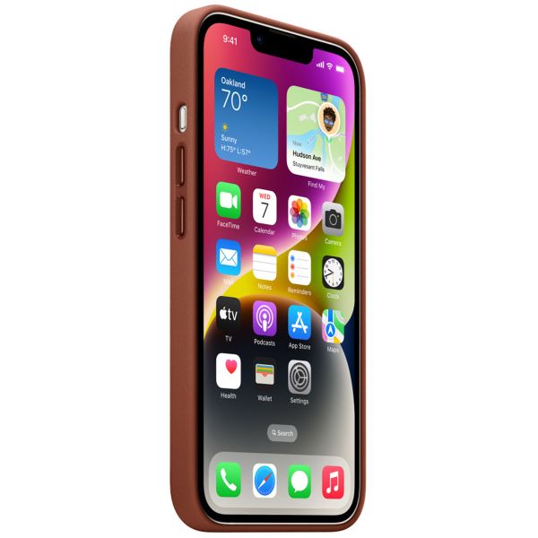 Apple Leder-Case MagSafe Apple iPhone 14 - Umber