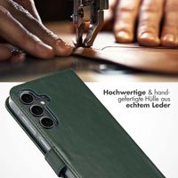 Selencia Echtleder Klapphülle Samsung Galaxy A16 - Grün