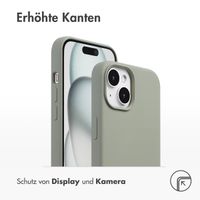 Accezz Liquid Silikoncase mit MagSafe Apple iPhone 15 - Cooper Green