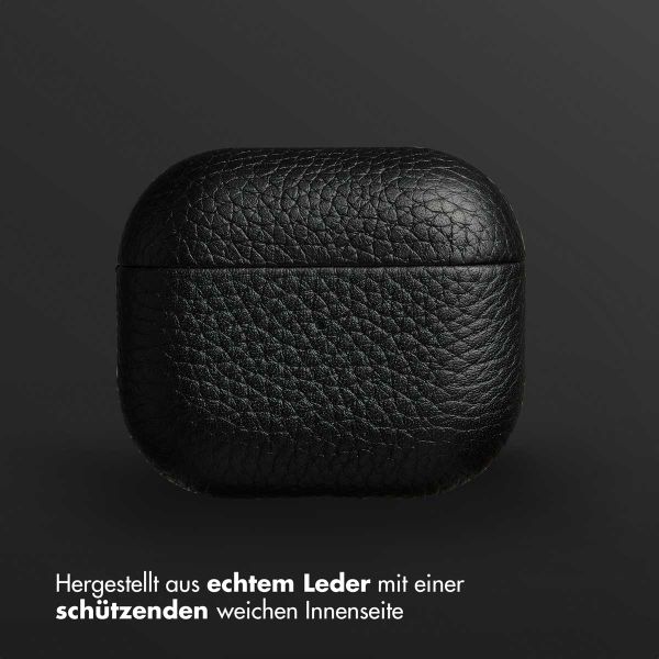 Accezz Echtleder Case  Apple Airpods 3 - Schwarz