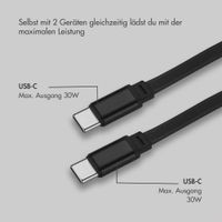 Accezz Autolader mit ausziehbaren Kabeln – USB-C / USB-C – 60W – Schwarz