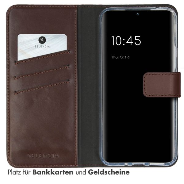 Selencia Echtleder Klapphülle Samsung Galaxy A54 (5G) - Braun