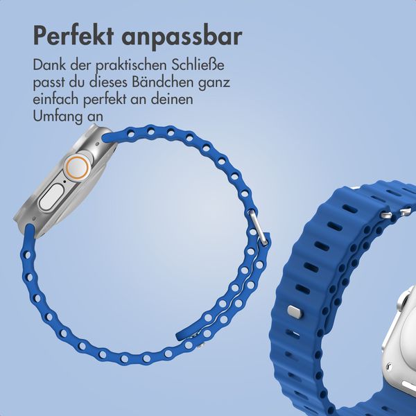 Accezz Ocean Armband für Apple Watch | 44/45/46/49 mm - Royal Blue