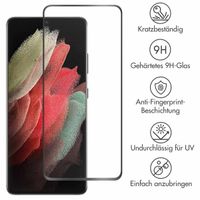 Accezz Full Cover Screen Protector aus gehärtetem Glas Samsung Galaxy S21 Ultra