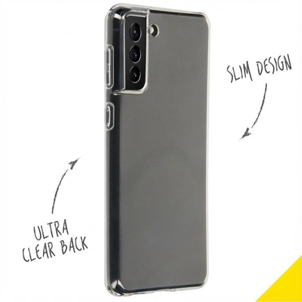Accezz Clear TPU Backcover Samsung Galaxy S21 Plus - Transparent