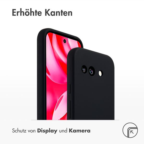 Accezz Liquid Silikoncase Google Pixel 9A - Schwarz