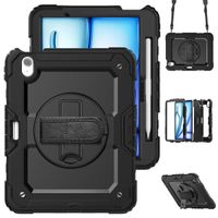 Accezz Robustes Back Cover mit Schultergurt Apple iPad Air 11 Zoll (2026) M4 / (2025) M3 / (2024) M2 - Schwarz